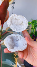 Cofre de Geoda de Calcita Blanca