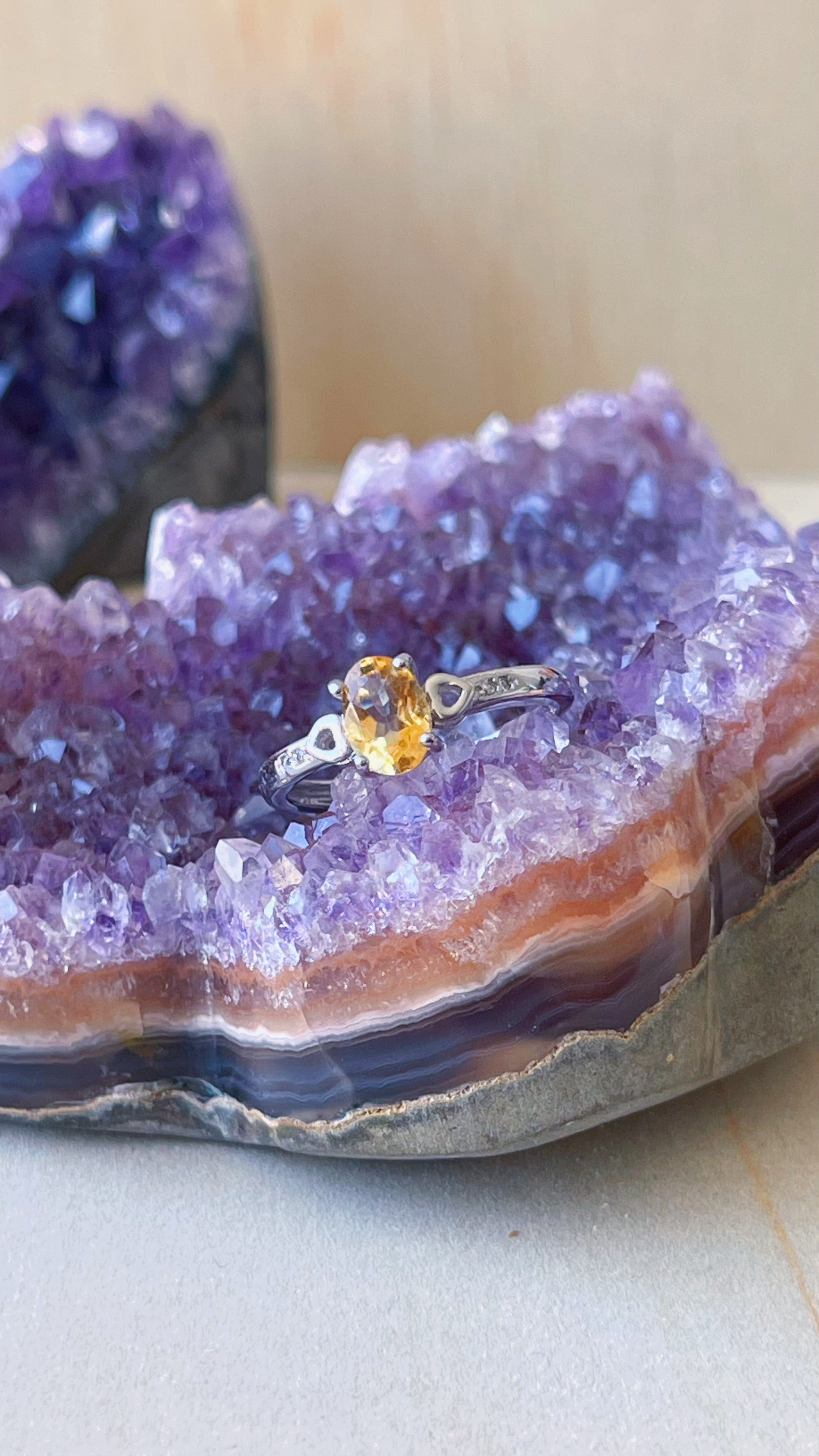 Anillo Citrino