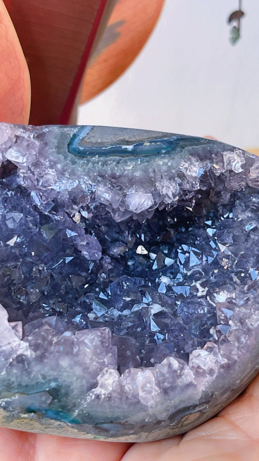 Cofre de Geoda de Amatista Uruguaya