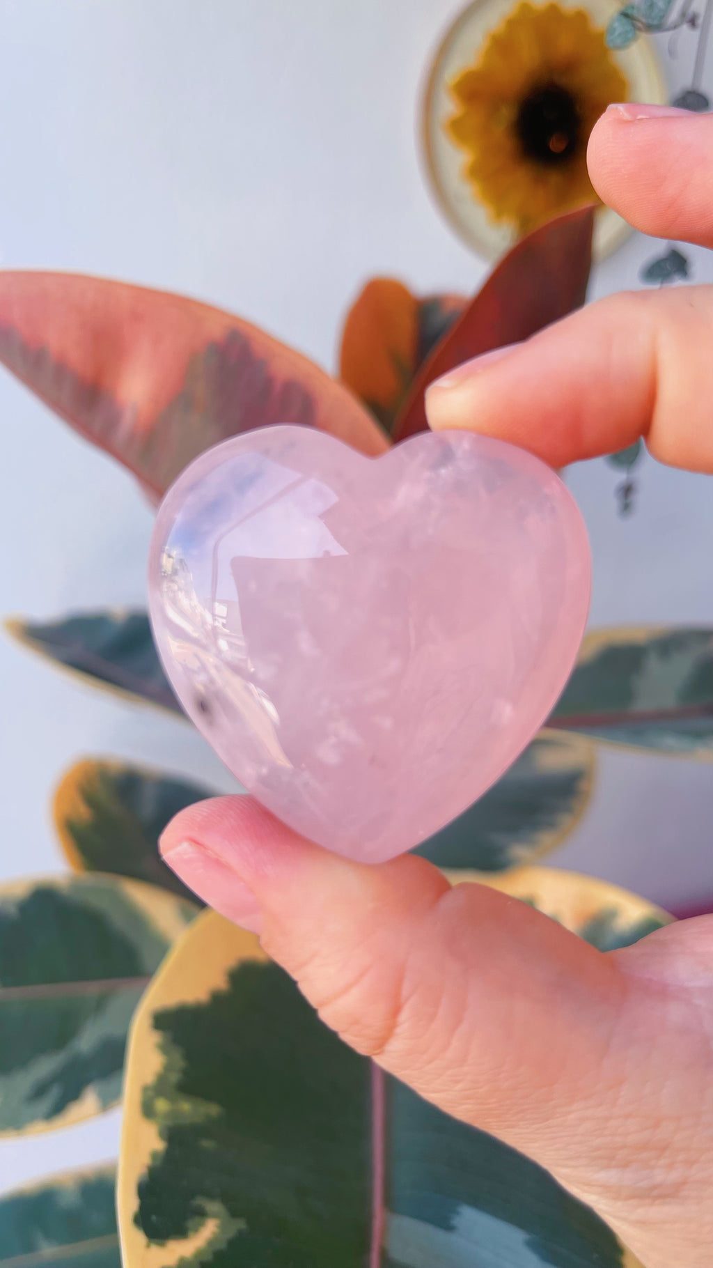 Corazón cuarzo rosa