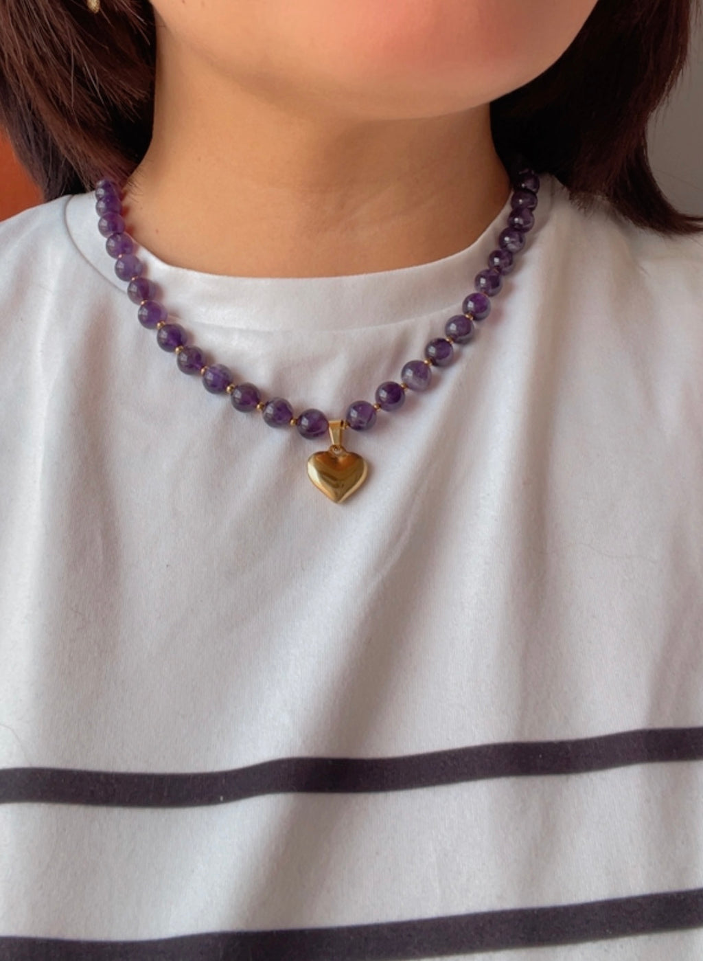 Collar Amatista 8mm