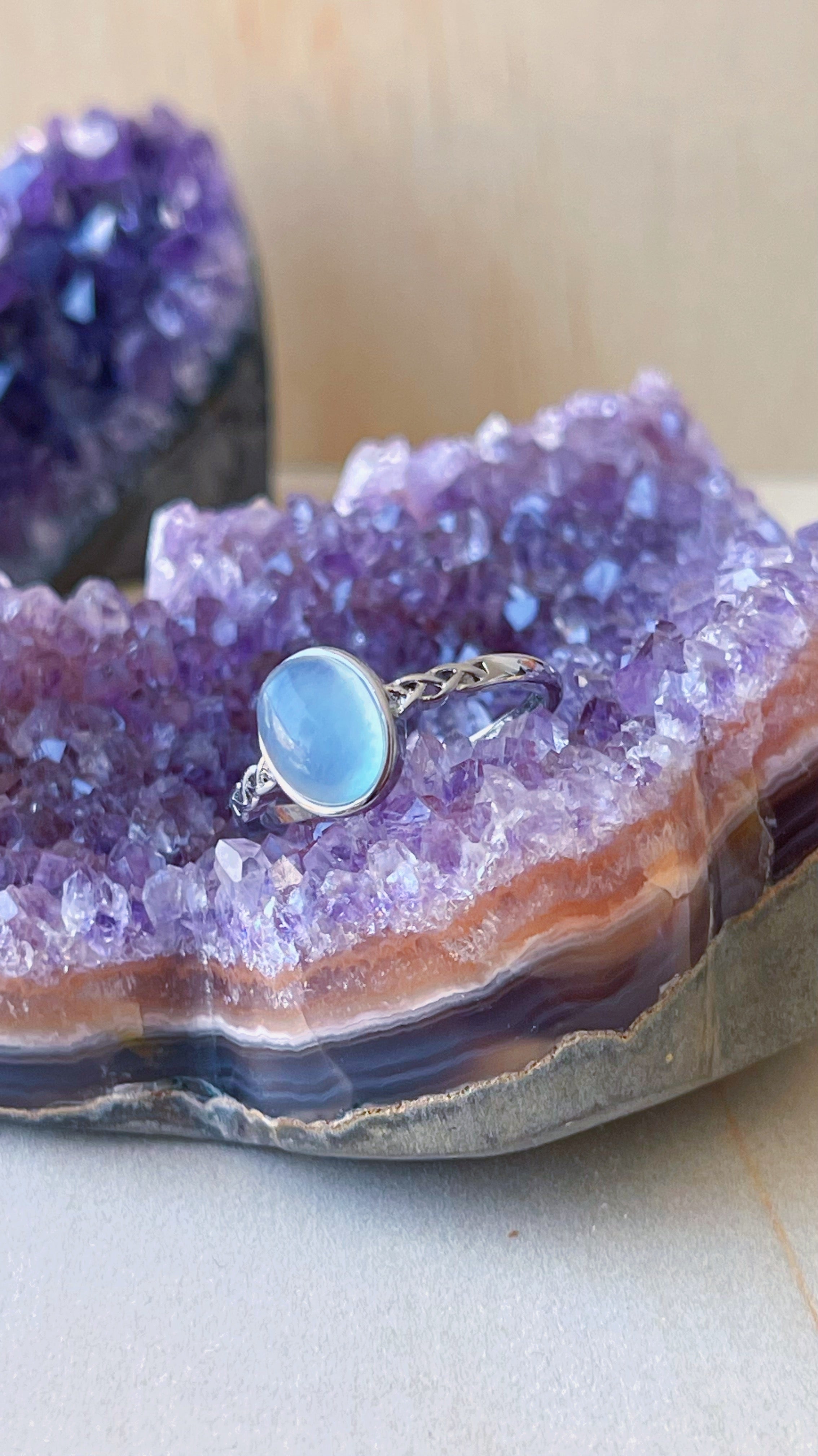 Anillo Aguamarina