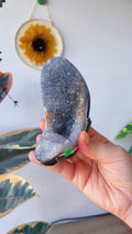 Drusa de Ágata Gris Grande