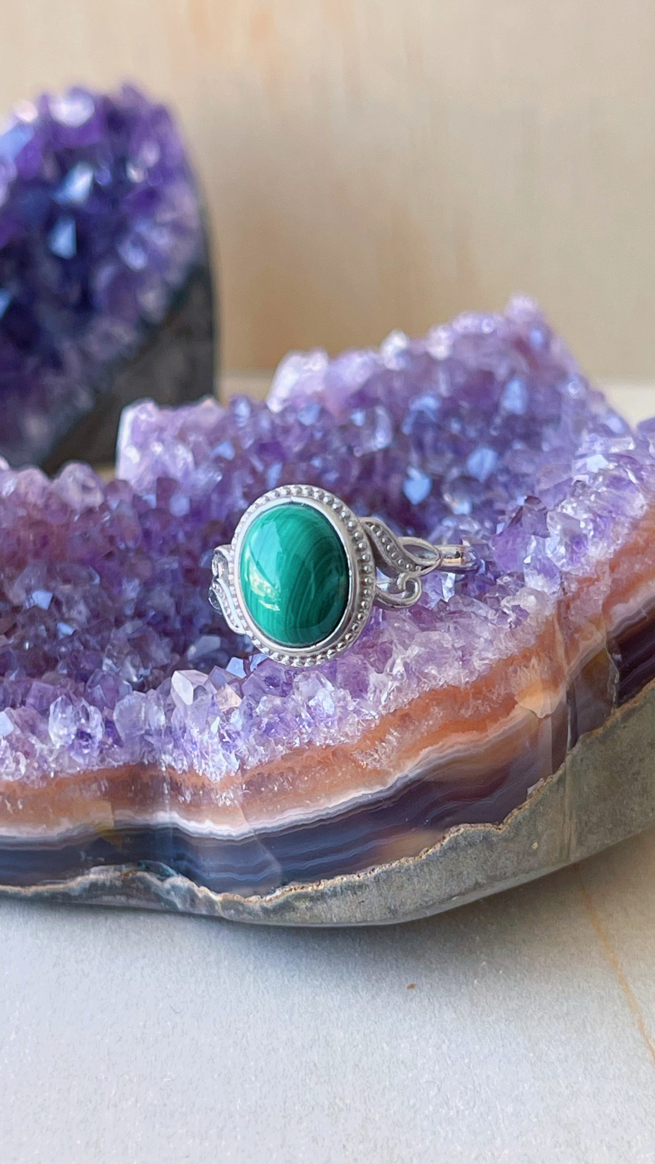 Anillo Malaquita
