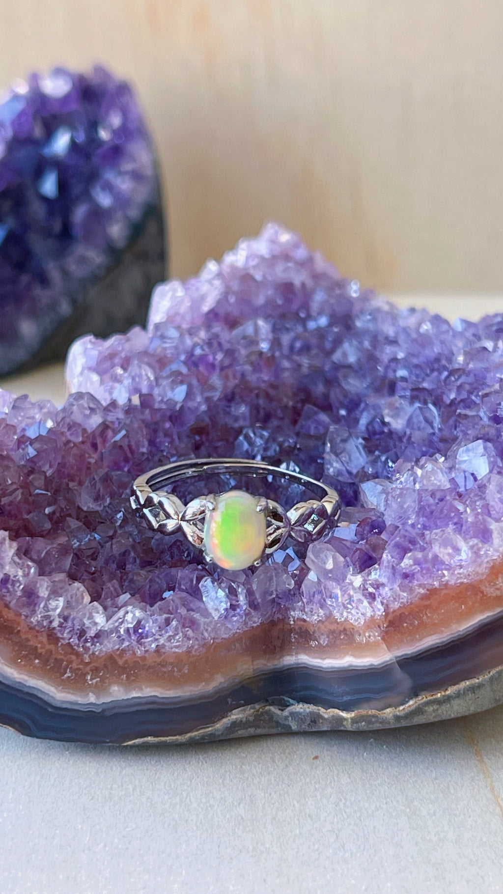 Anillo Ópalo Etíope