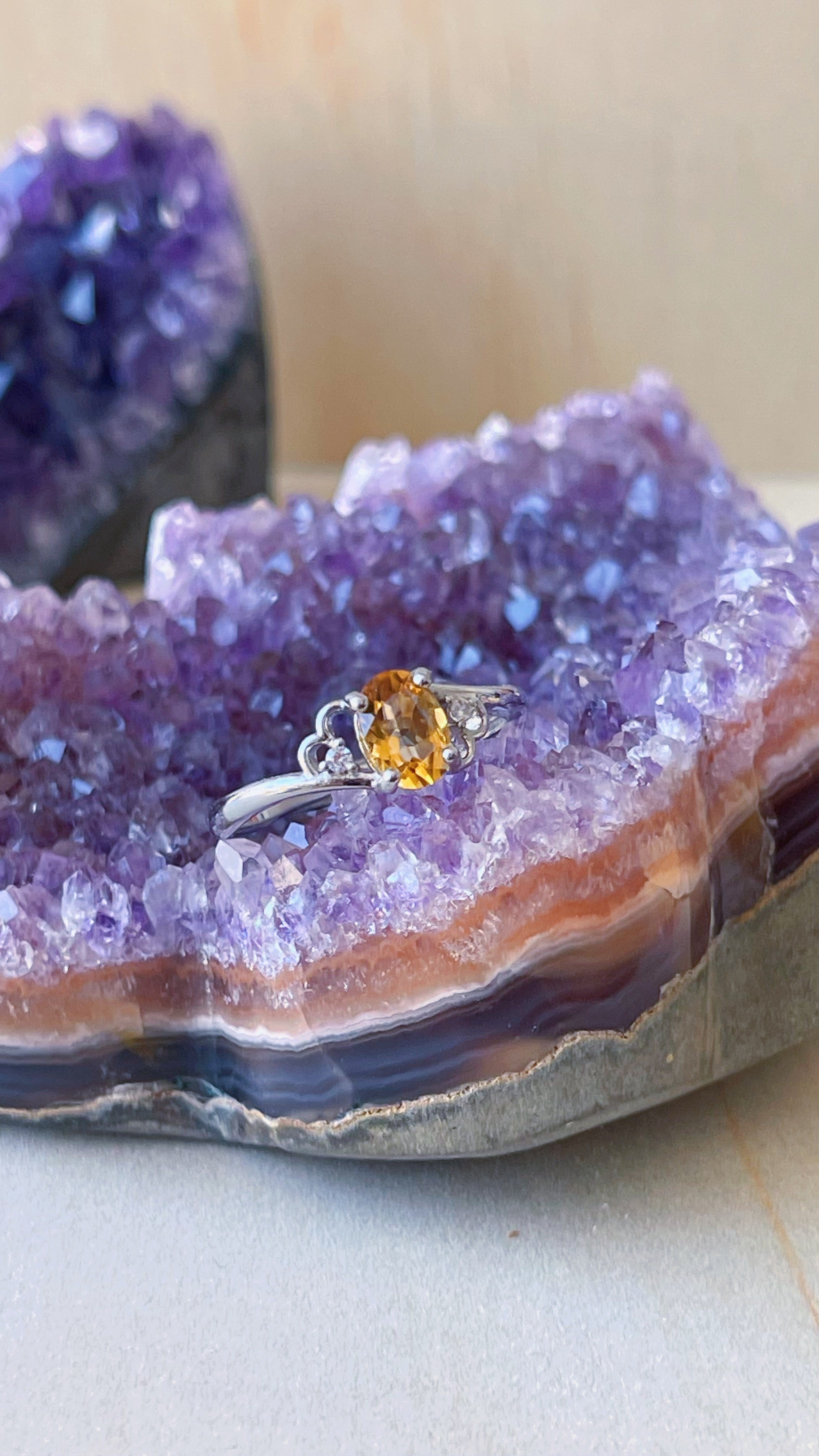 Anillo Citrino