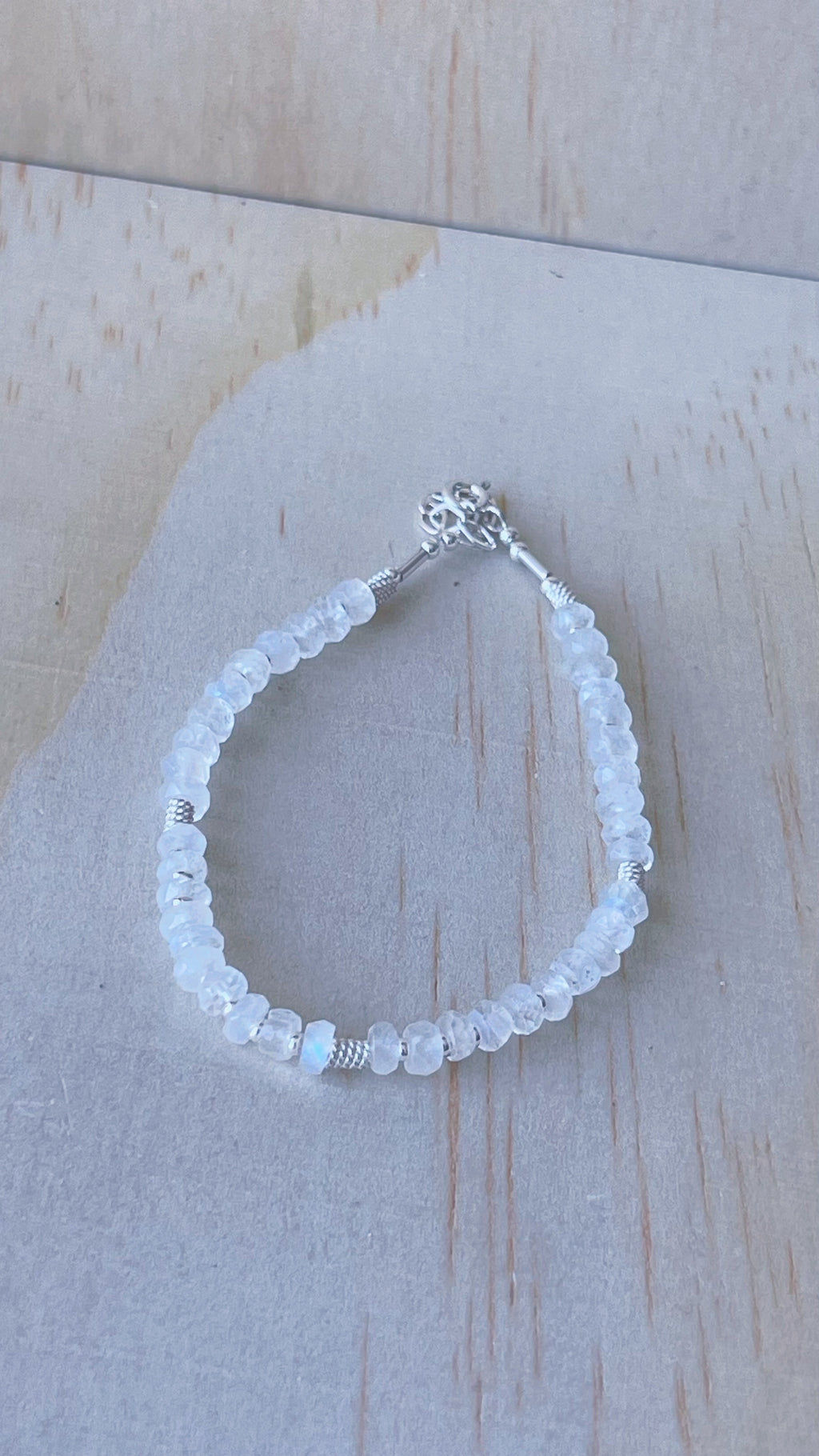 Piedra Luna Facetada (Plata 950)
