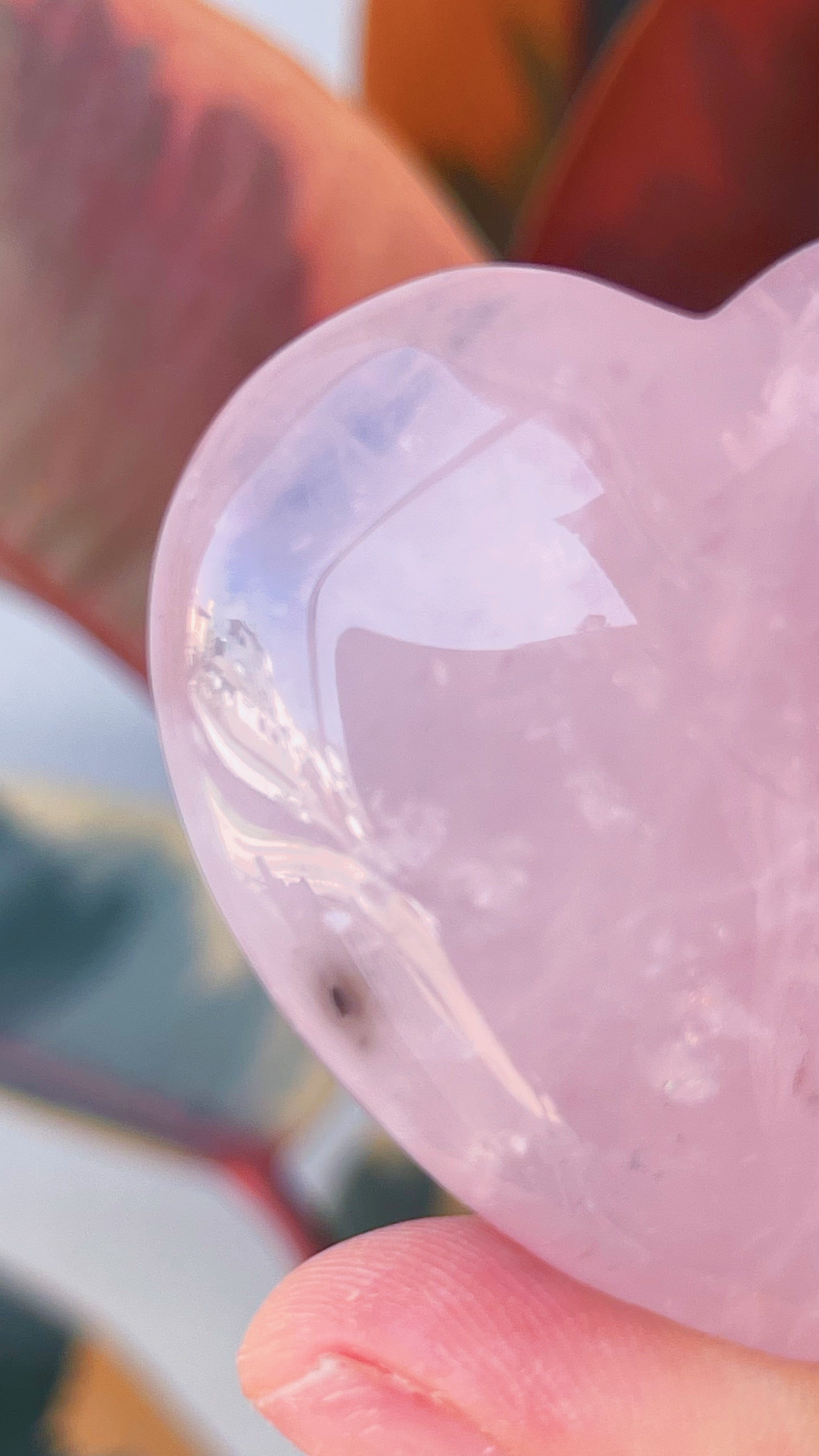Corazón cuarzo rosa