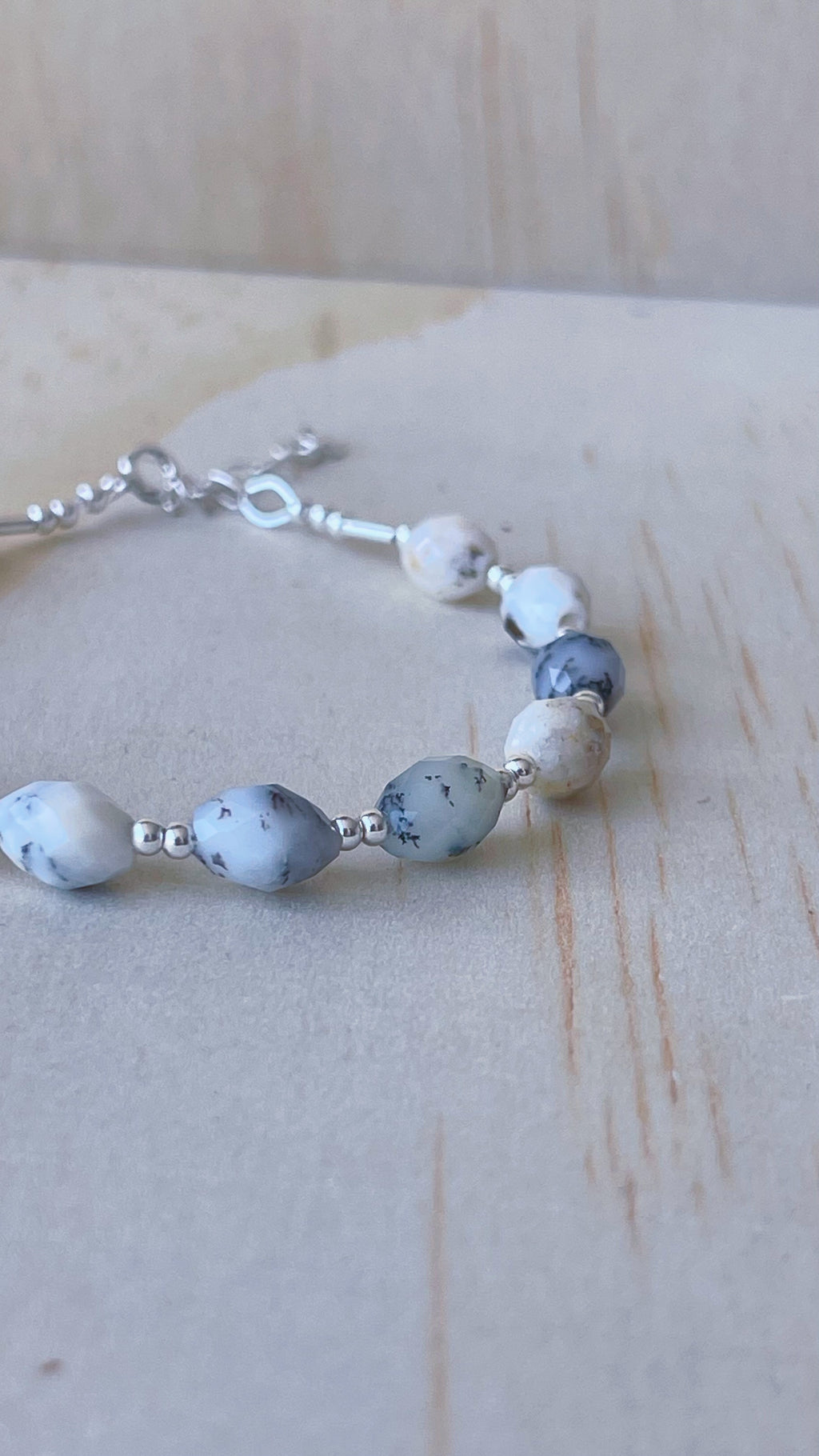 Ópalo Dendrítico Facetado (Plata 950)
