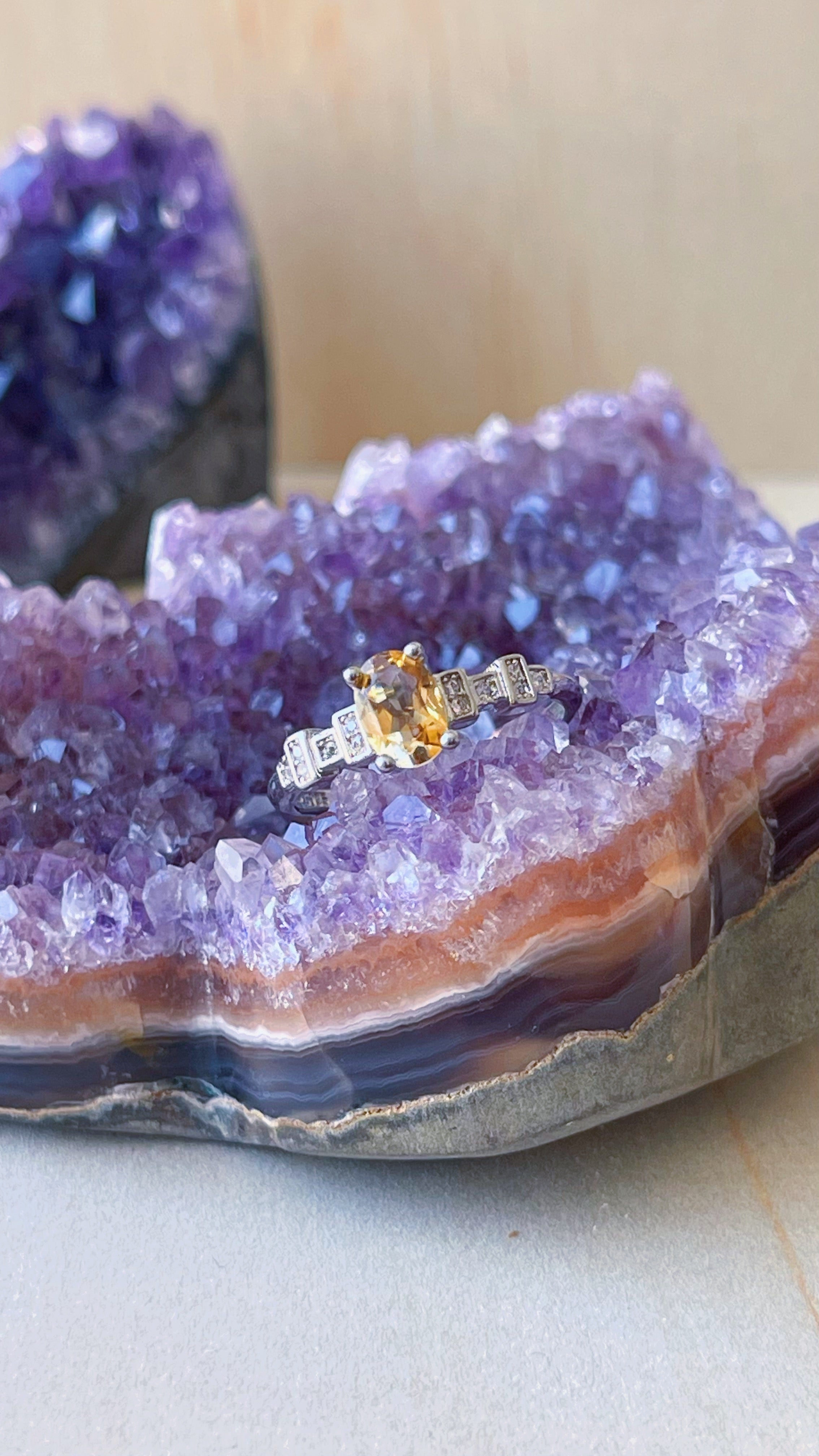 Anillo Citrino