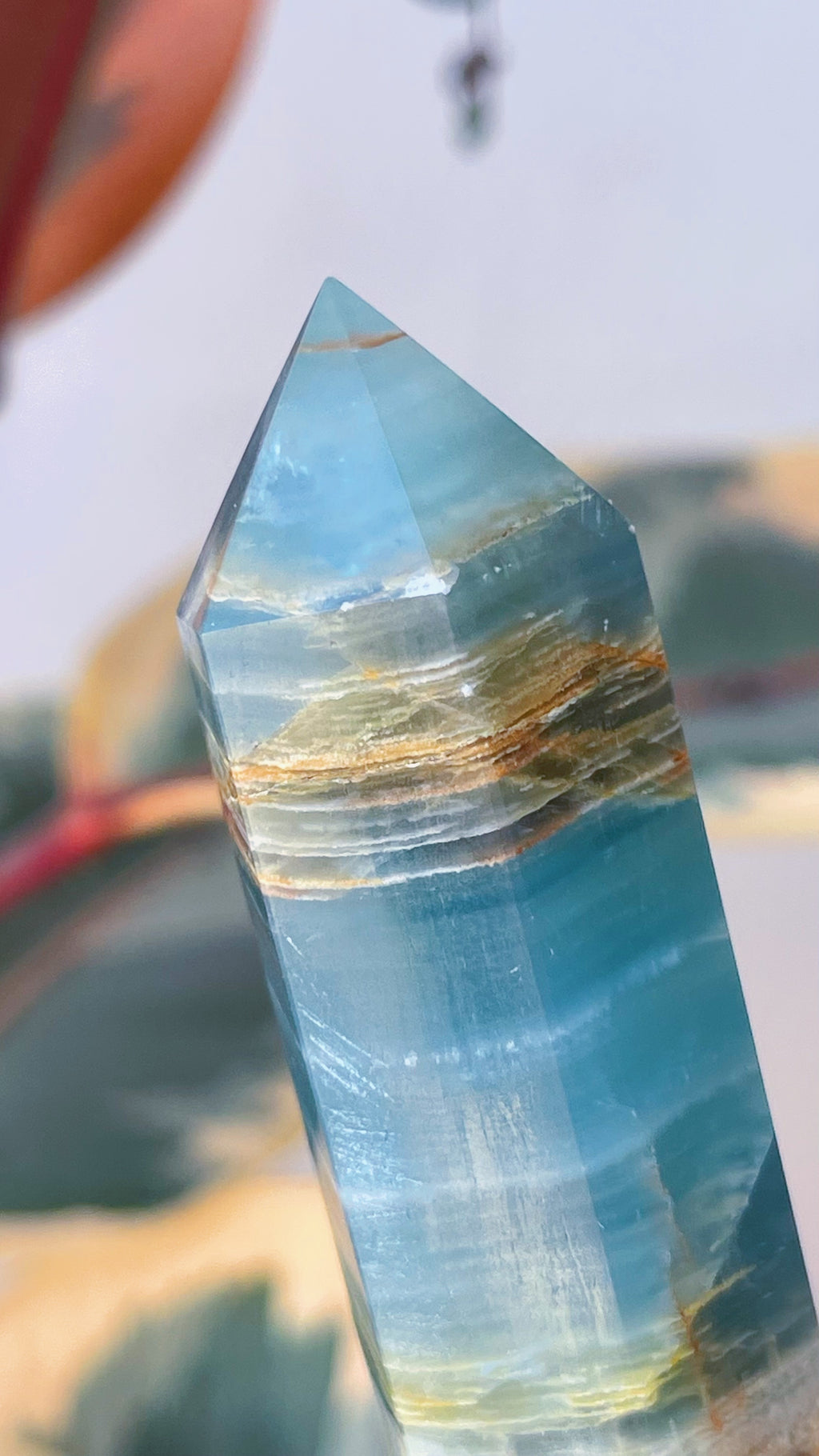 Obelisco Calcita Azul