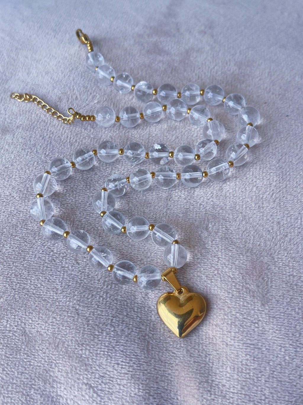 Collar Cuarzo Cristal 8mm