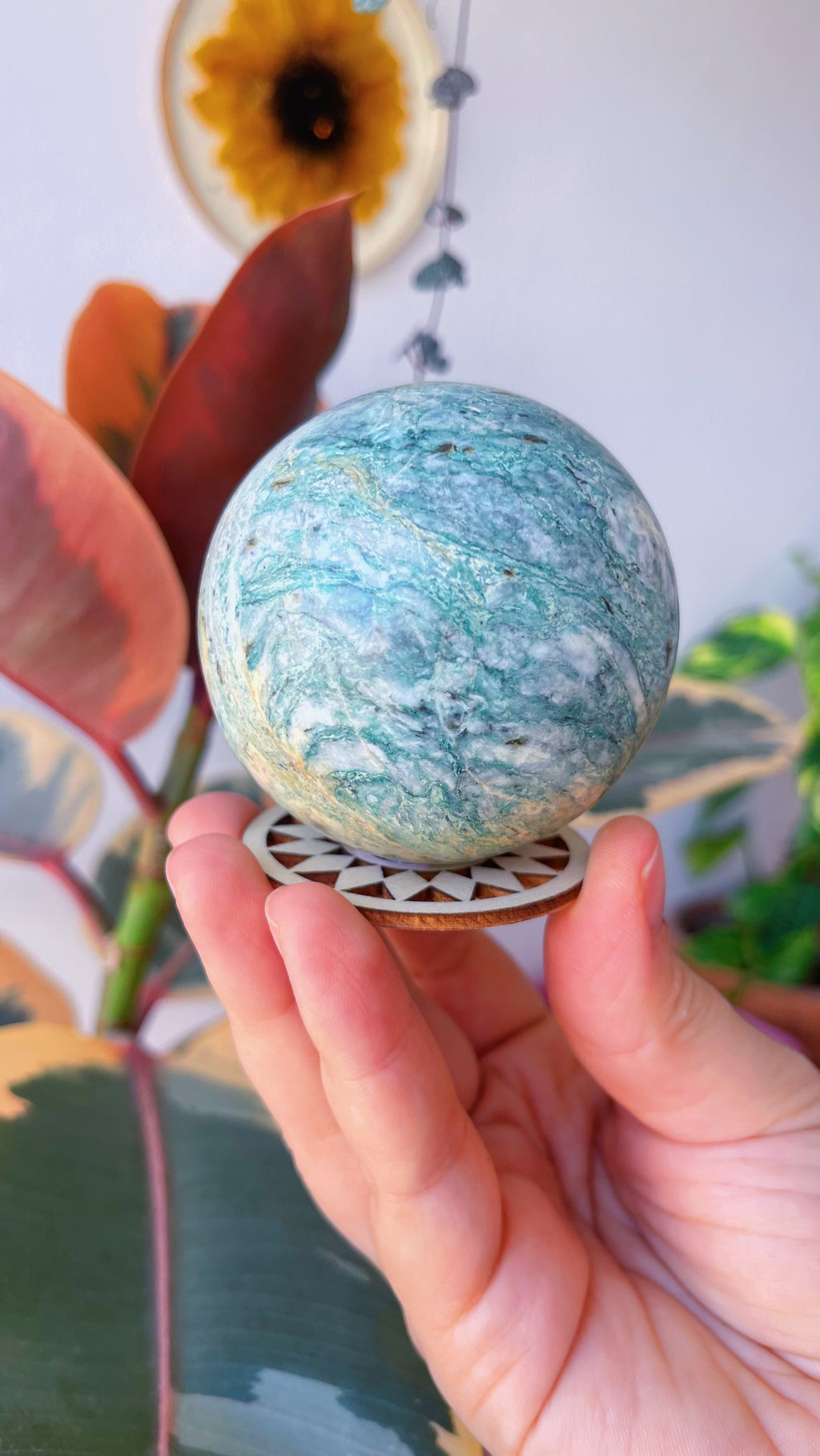 Esfera de Rodonita Azul
