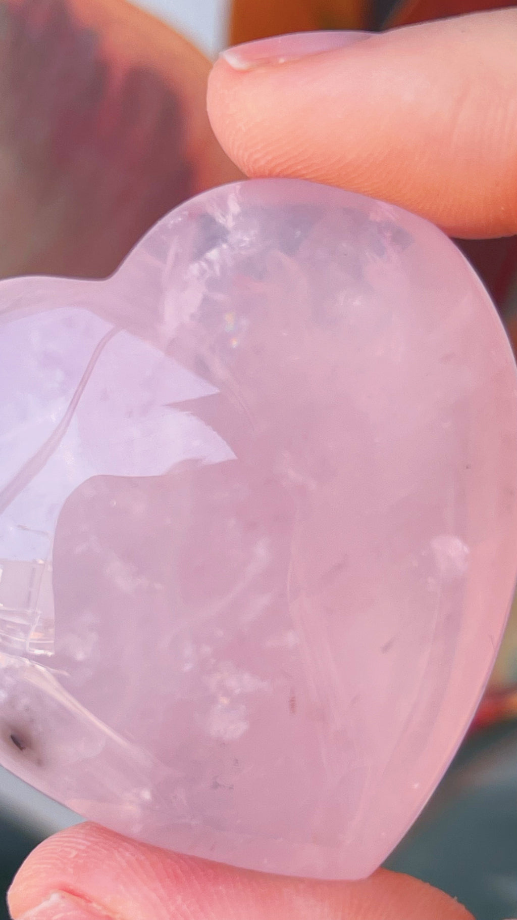 Corazón cuarzo rosa