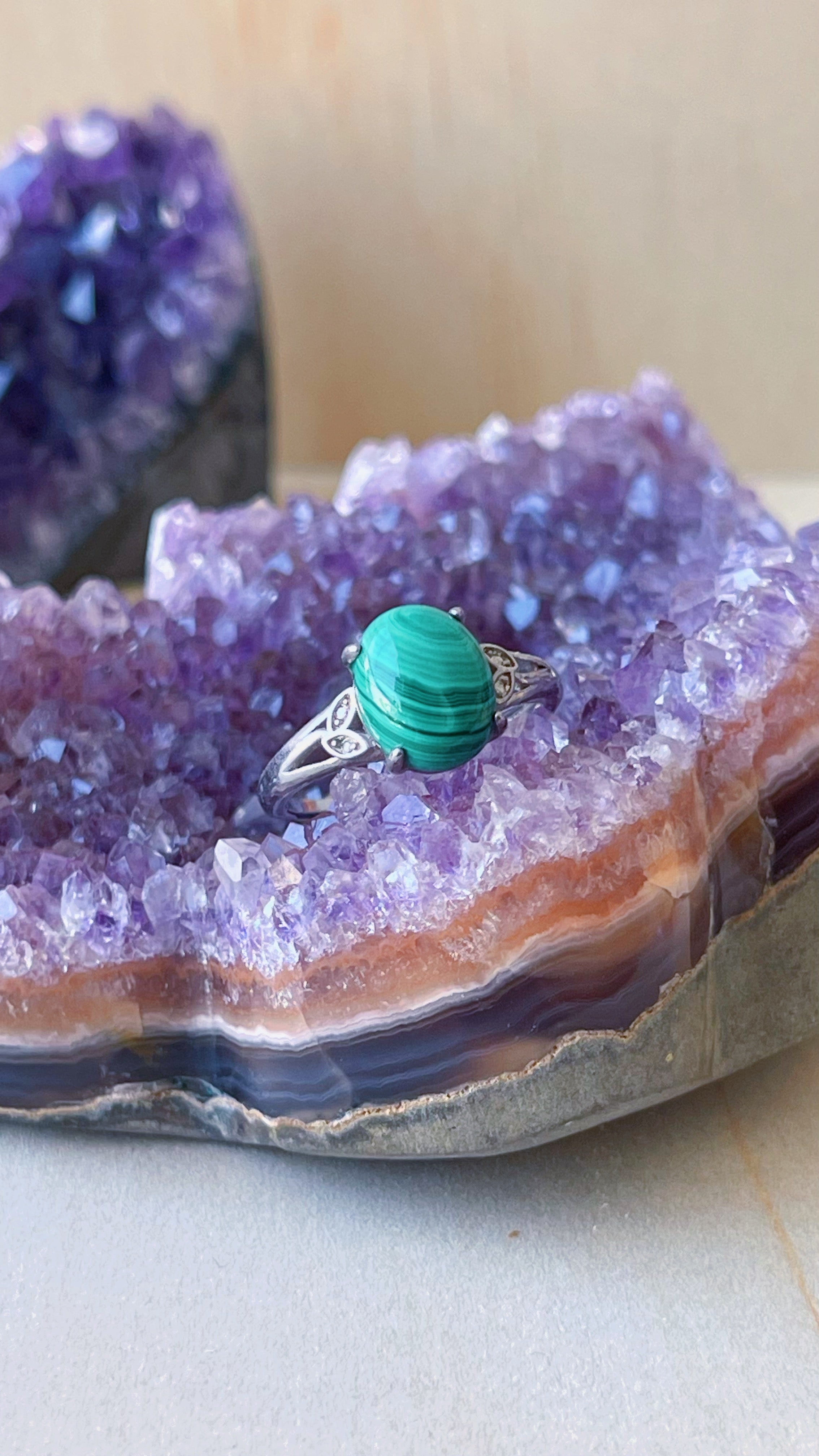 Anillo Malaquita
