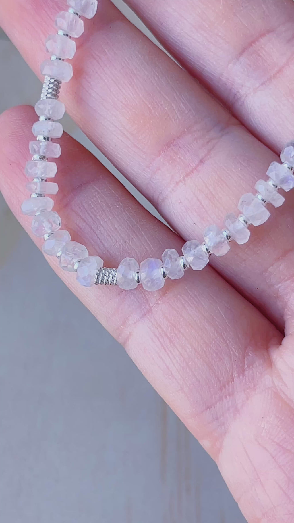 Piedra Luna Facetada (Plata 950)